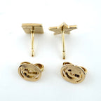 Gucci Star & Square Earrings YG Yellow Gold — view 4