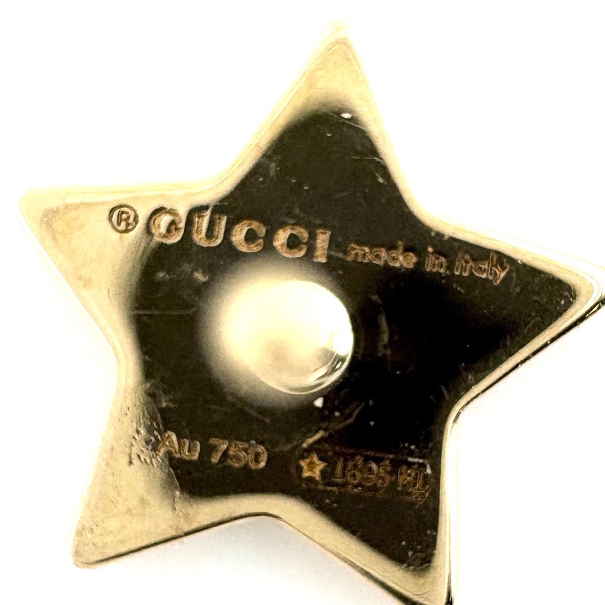 Gucci Star & Square Earrings YG Yellow Gold — view 6