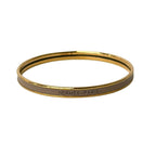 Hermes Bangle Uni Gold Beige Bracelet