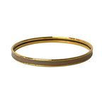 Hermes Bangle Uni Gold Beige Bracelet — view 3