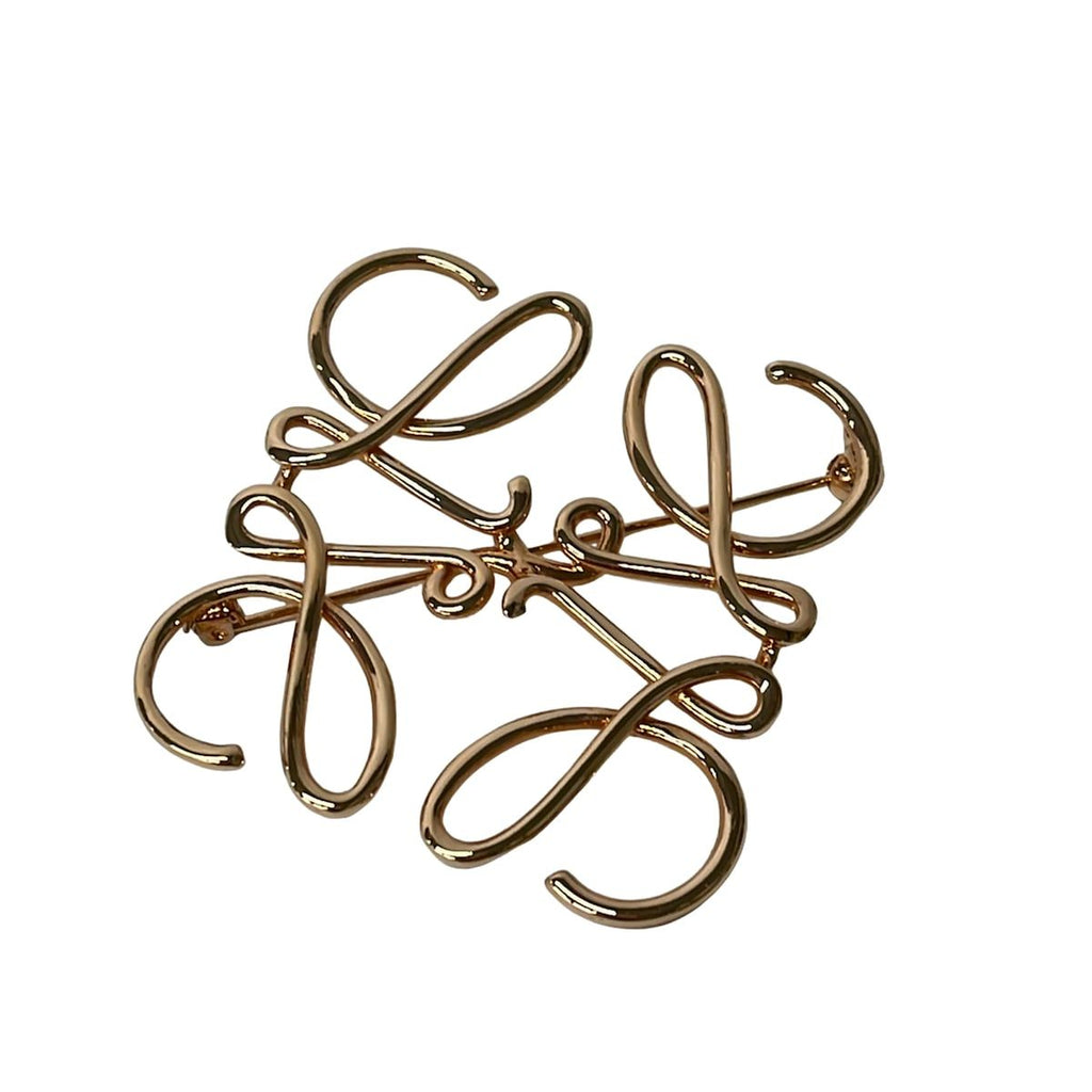 Loewe Brooch Pink Gold