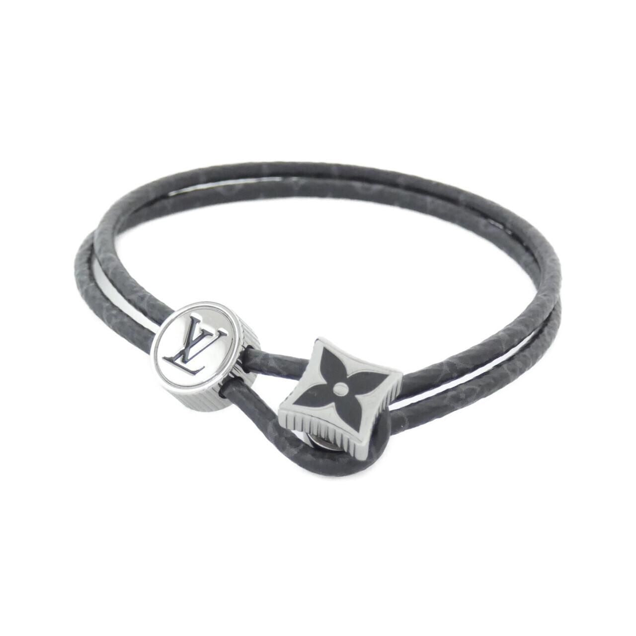 Louis Vuitton Monogram Eclipse Bracelet Earrings Back It 19 cm
