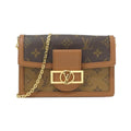 Louis Vuitton Monogram Reverse Portefeuille Dauphine Chain Wallet Shoulder