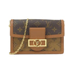 Louis Vuitton Monogram Reverse Portefeuille Dauphine Chain Wallet Shoulder