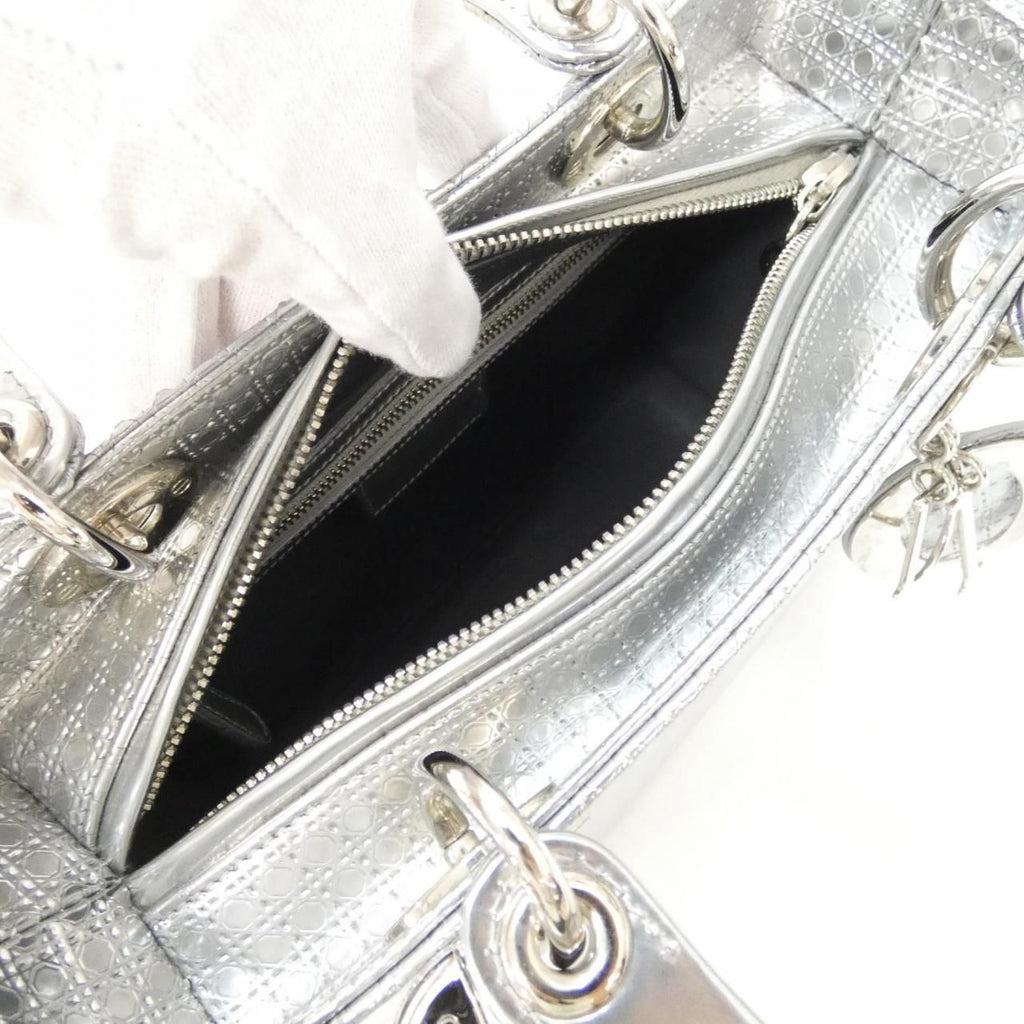 Dior Lady Bag Handbag Silver — view 6