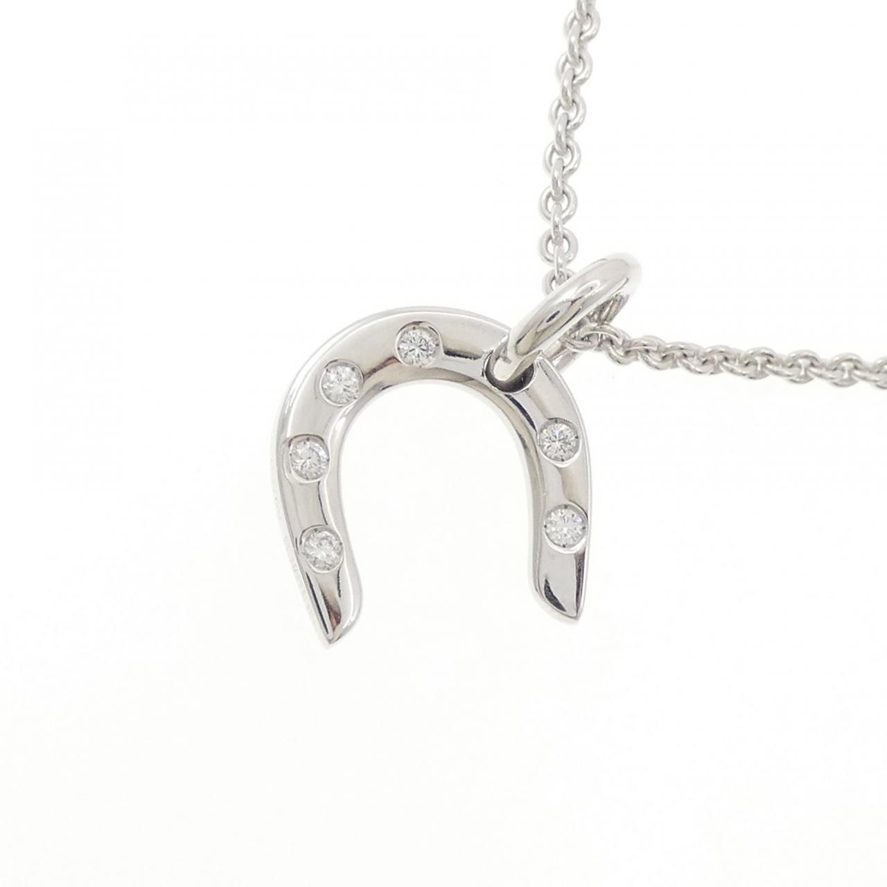 Hermes Diamond Necklace White Gold — view 3