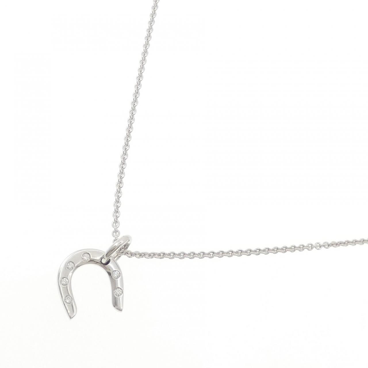 Hermes Diamond Necklace White Gold — view 2