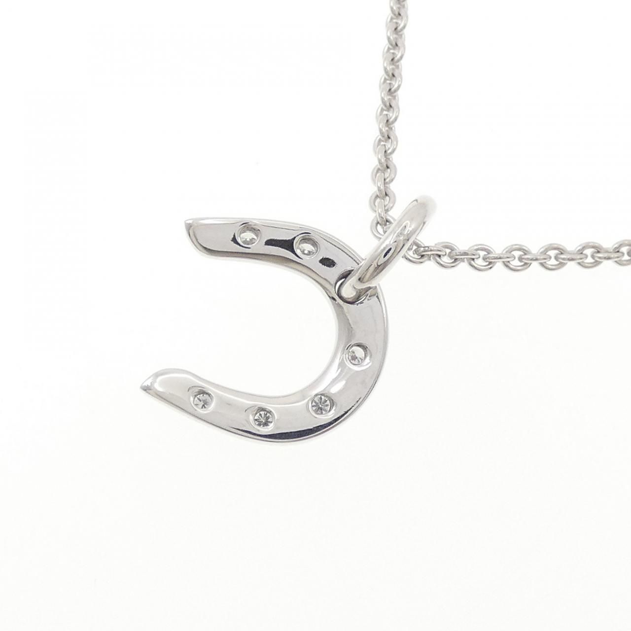 Hermes Diamond Necklace White Gold — view 4