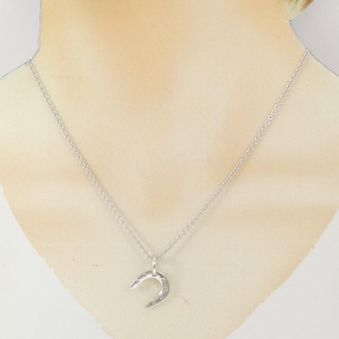 Hermes Diamond Necklace White Gold — view 6