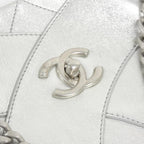 Chanel Bag Handbag Silver — view 4