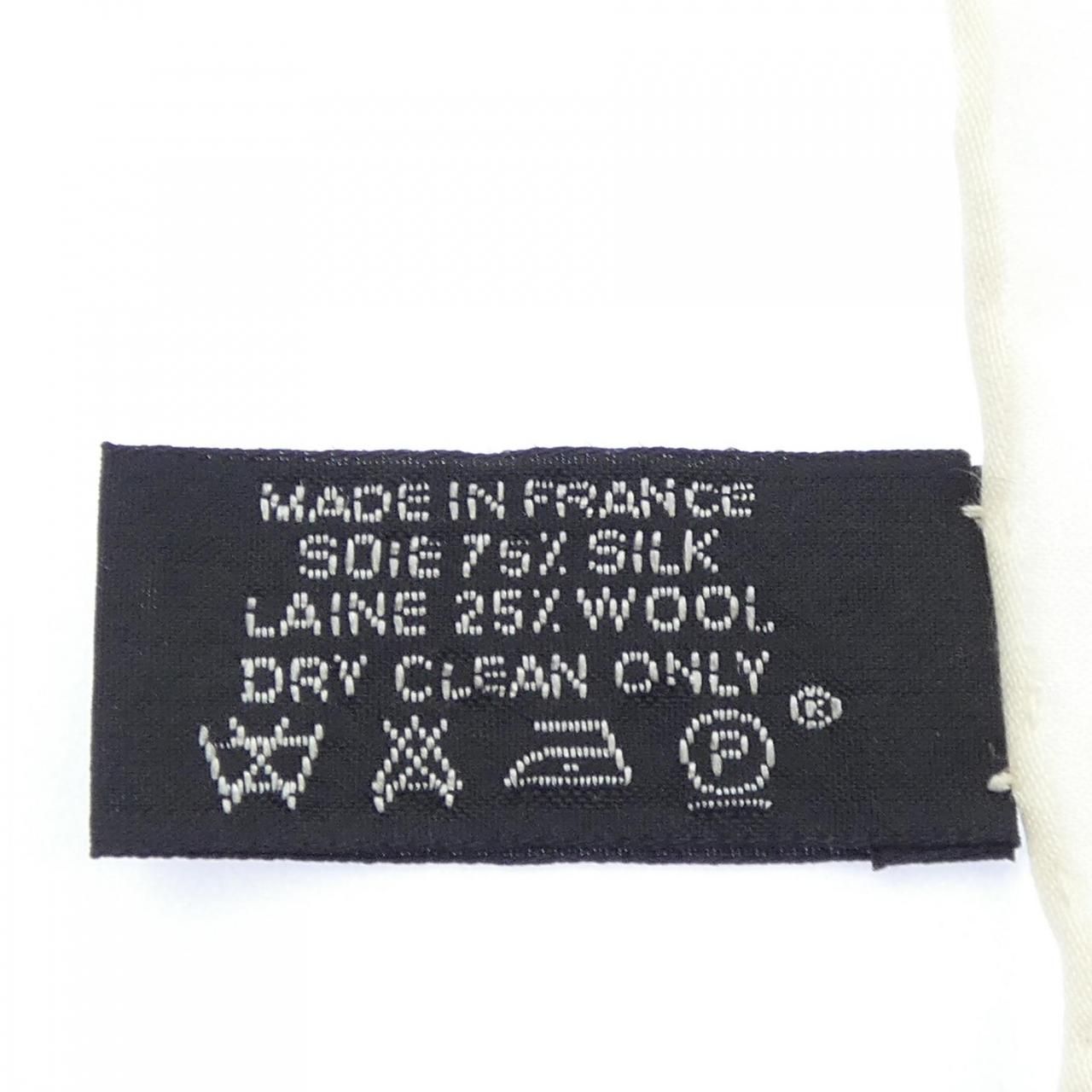 Hermes Stole Scarf White — view 3