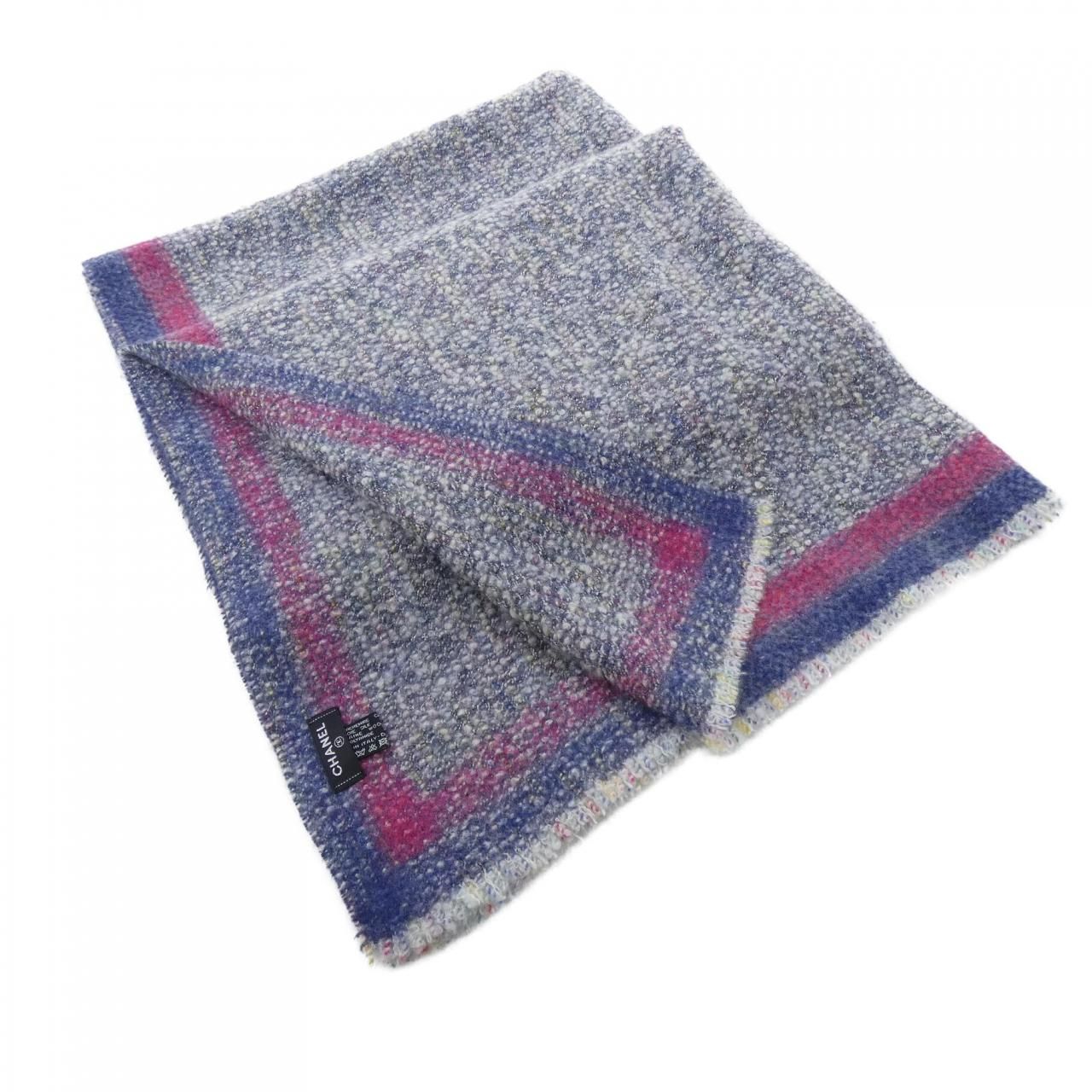 Chanel Stole Scarf Navy