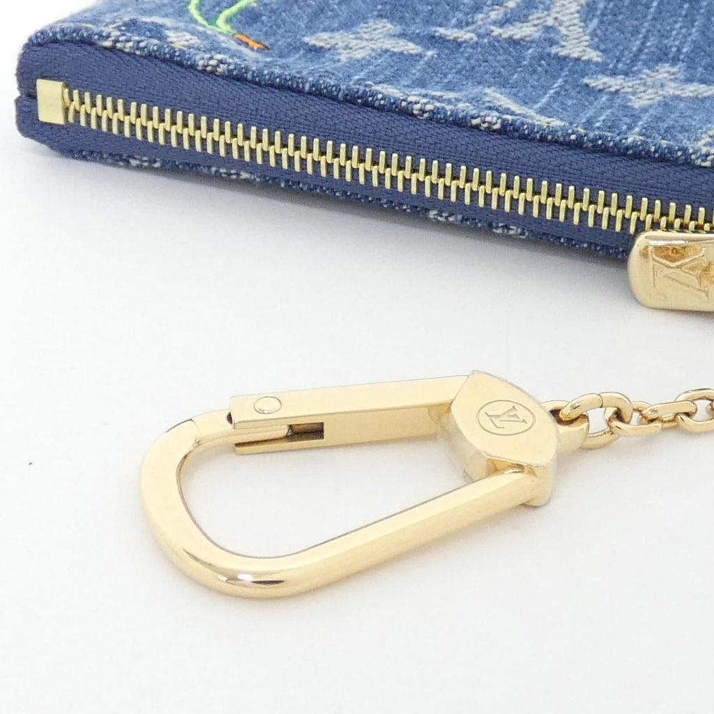 Louis Vuitton Monogram Cherry Denim Key Holder — view 3