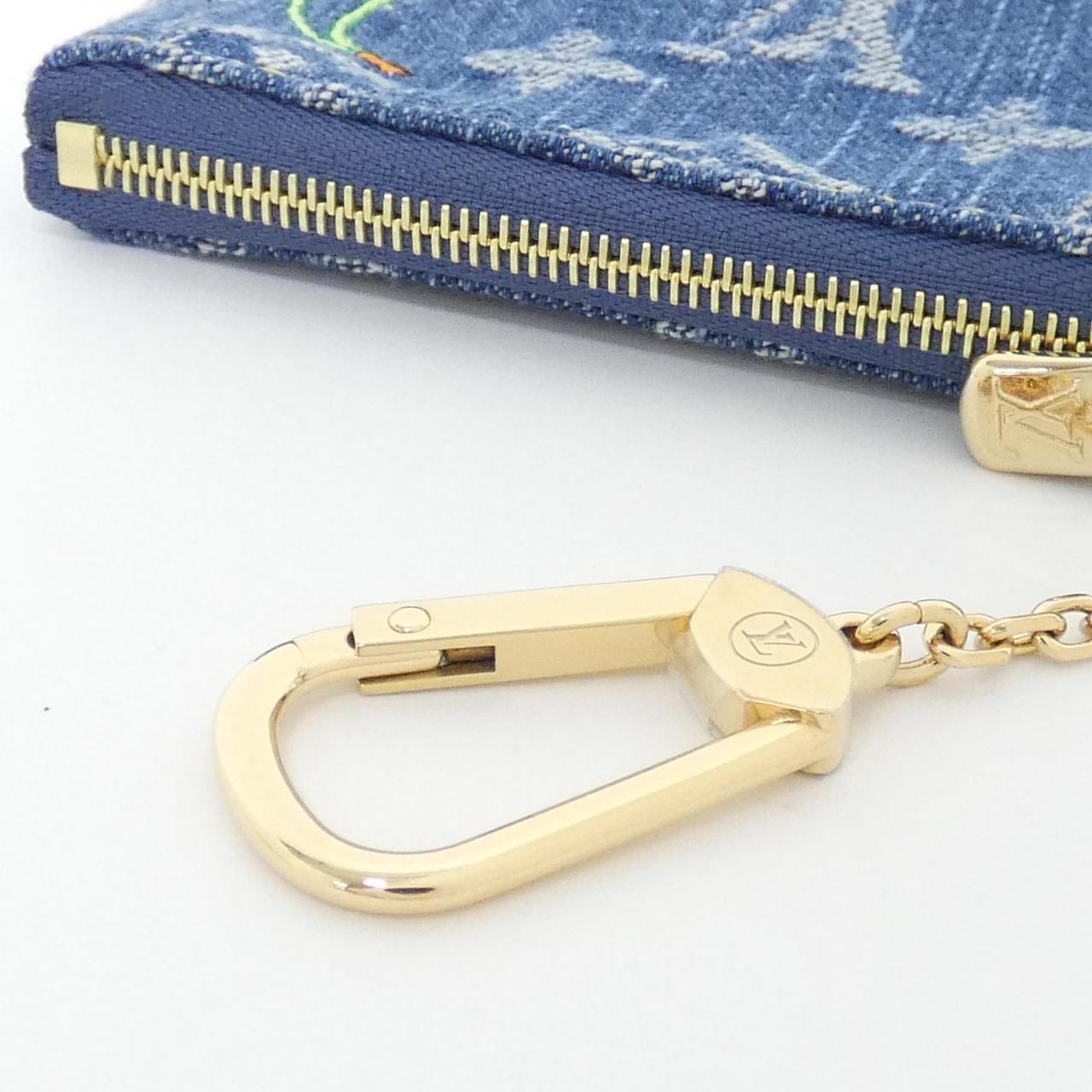 Louis Vuitton Monogram Cherry Denim Key Holder — view 3