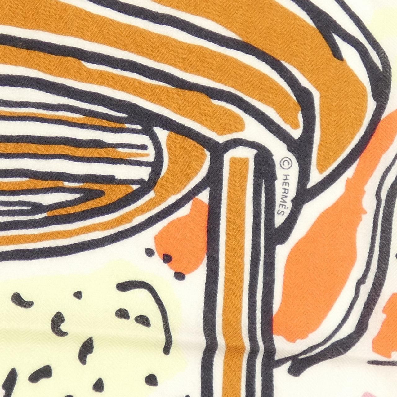 Hermes Rayures D' Ete Carre Shawl Scarf — view 4