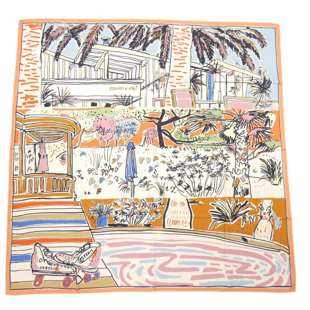 Hermes Rayures D' Ete Carre Shawl Scarf