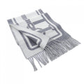 Hermes Coaching Scarf White