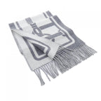 Hermes Coaching Scarf White