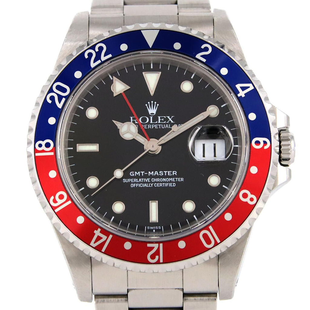 Rolex GMT Master SS Automatic Winding a Number Watch