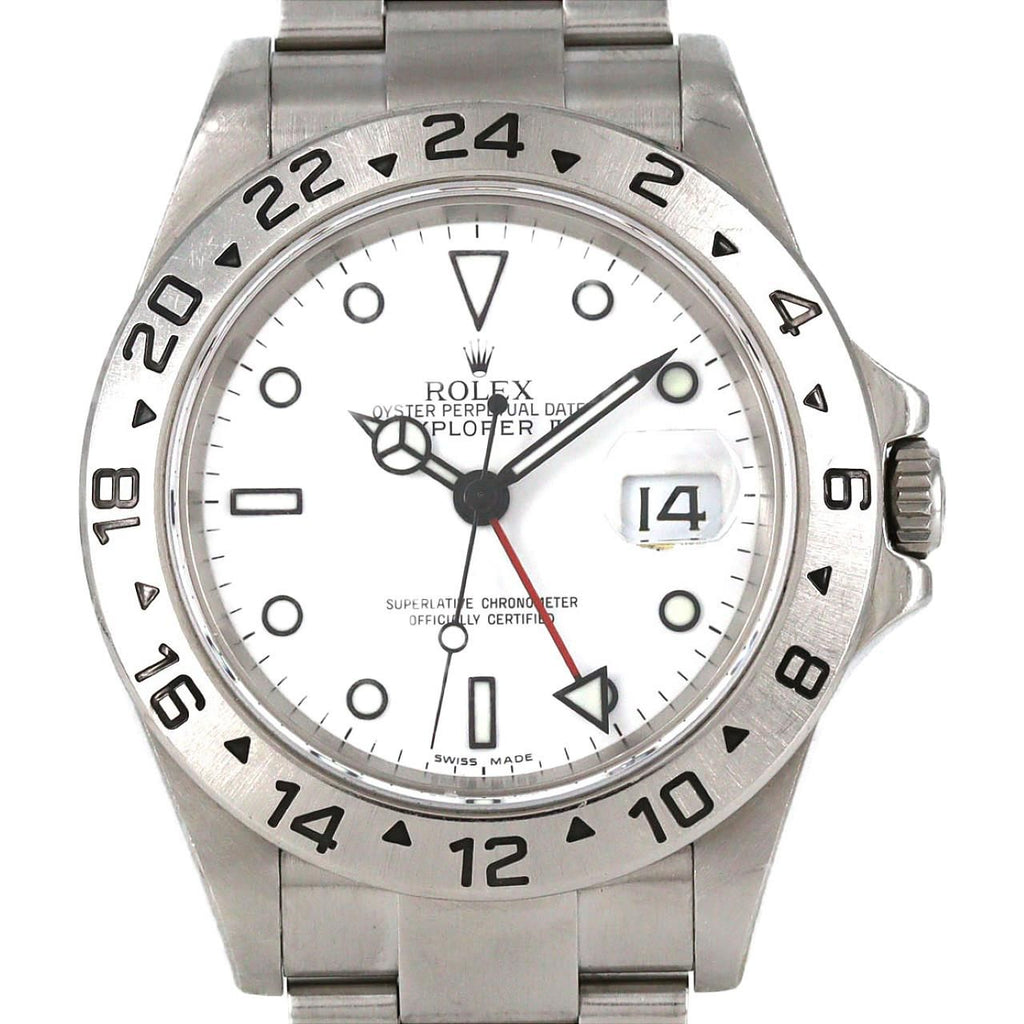 Rolex Explorer II SS Automatic Winding Number Watch