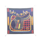 Hermes Tapis de Selle Carre Double Face Scarf