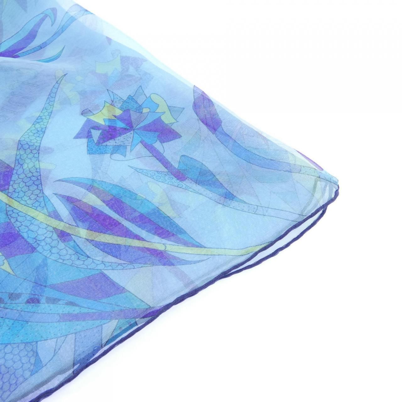 Hermes Stole Scarf Blue — view 2