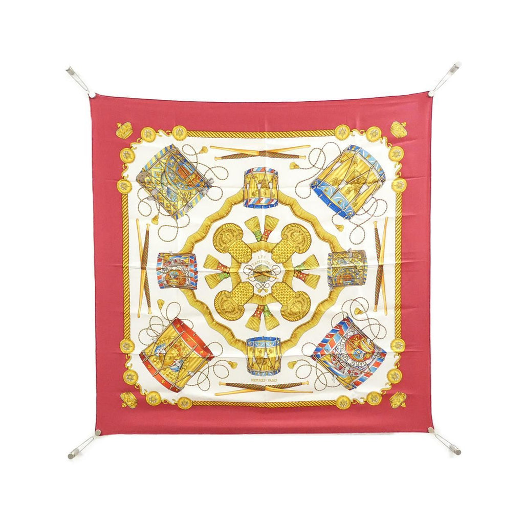 Hermes les Tambours Carre Scarf