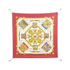 Hermes les Tambours Carre Scarf