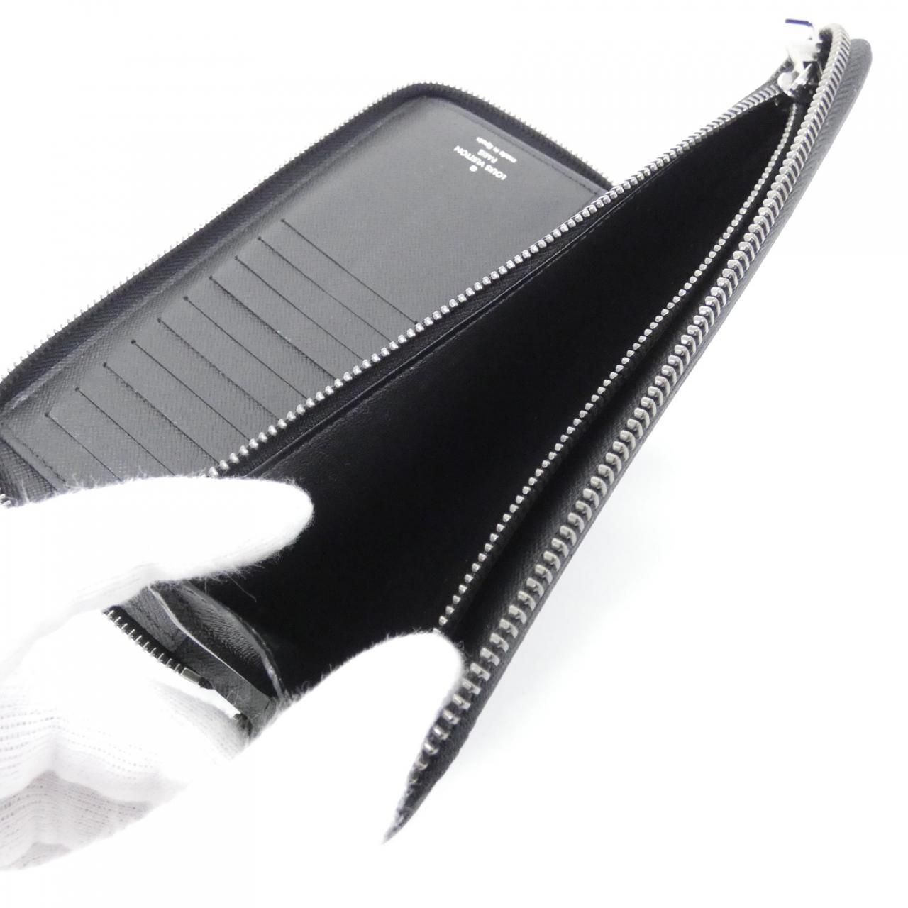 Louis Vuitton Monogram Eclipse Zippy Wallet Vertical — view 9