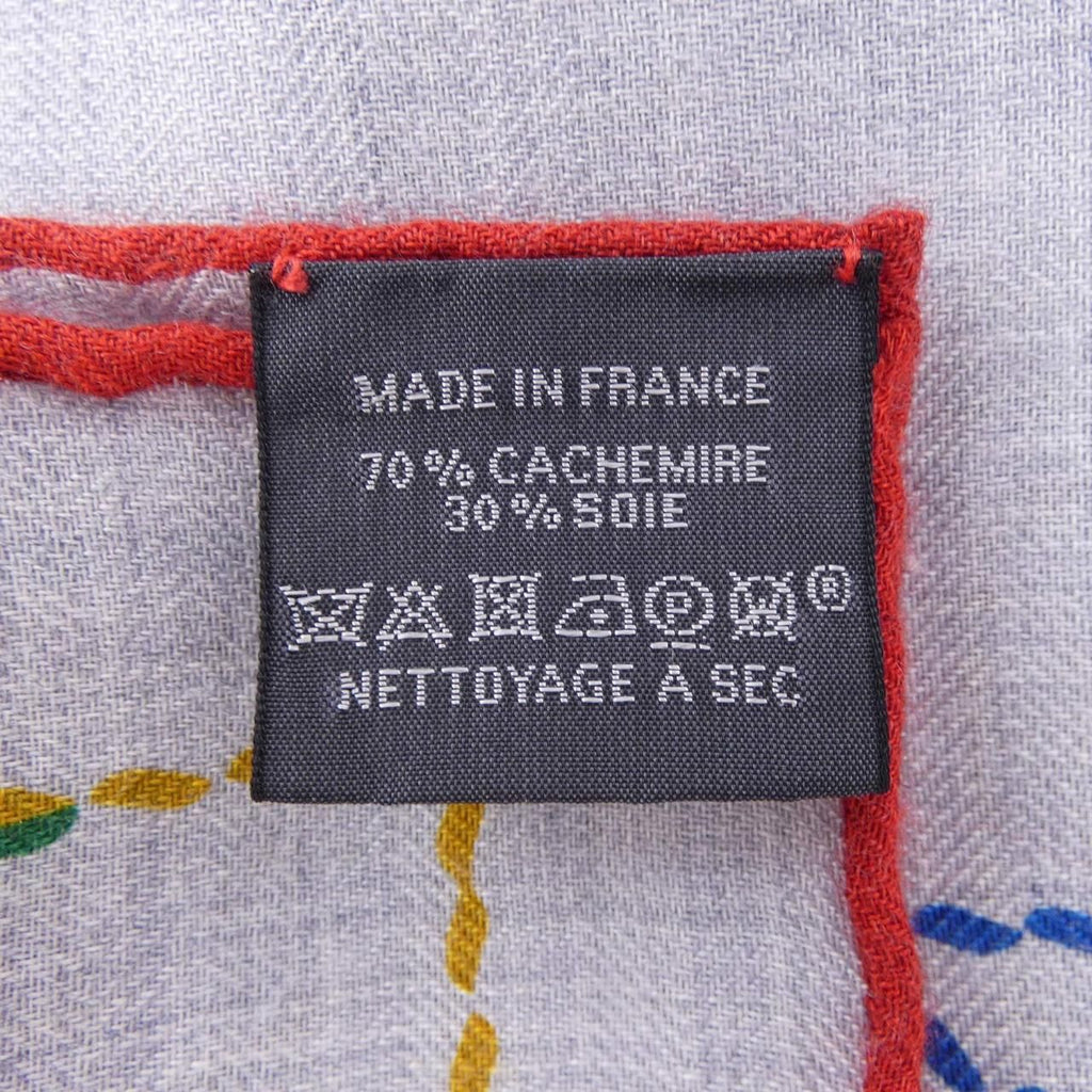 Hermes Pique Sellier Carre Shawl Scarf — view 3