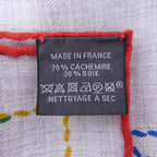Hermes Pique Sellier Carre Shawl Scarf — view 3