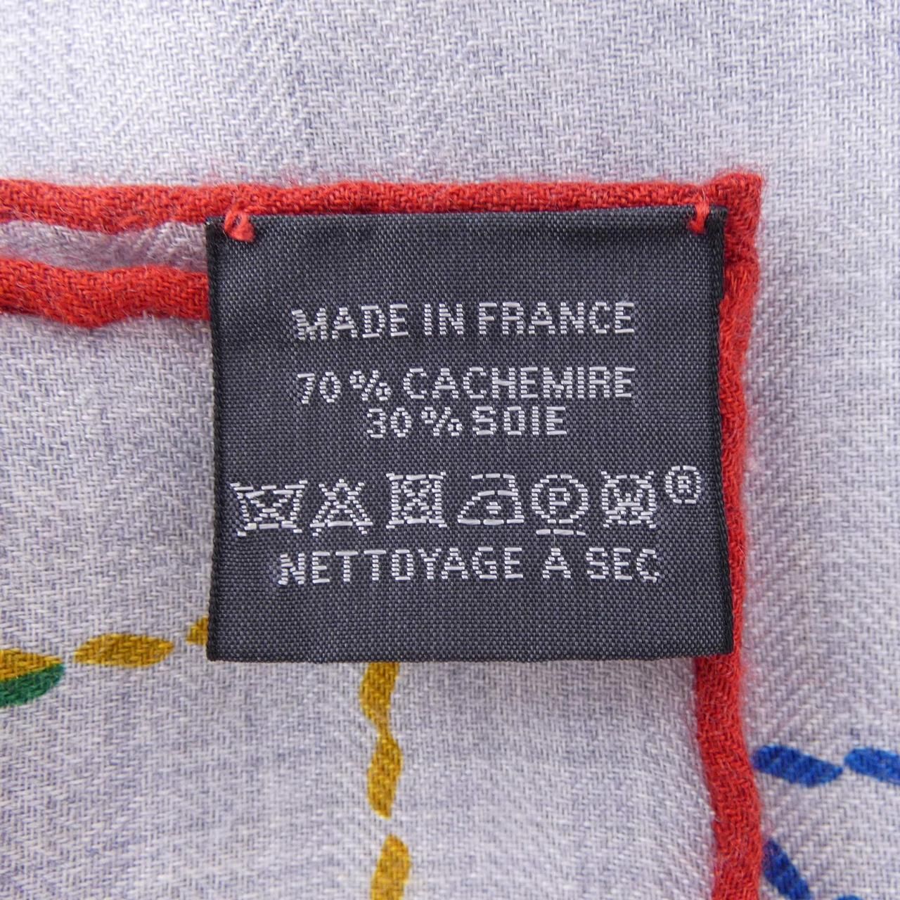 Hermes Pique Sellier Carre Shawl Scarf — view 3
