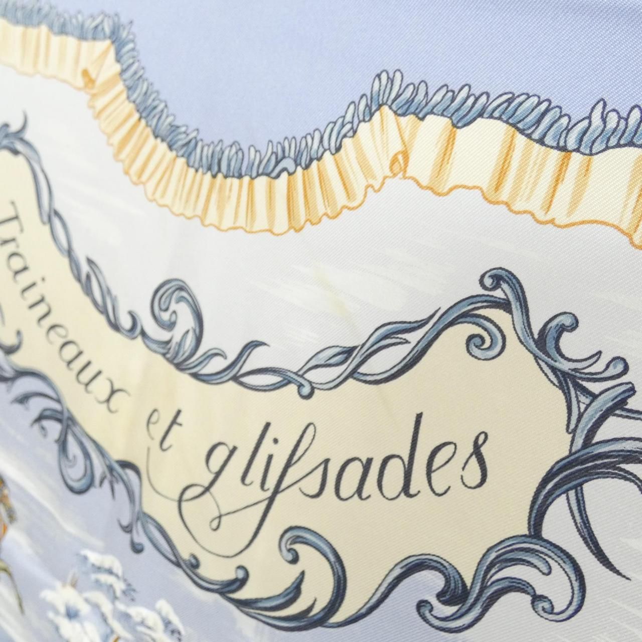 Hermes Traineaux Et Glissades Carre Scarf — view 3