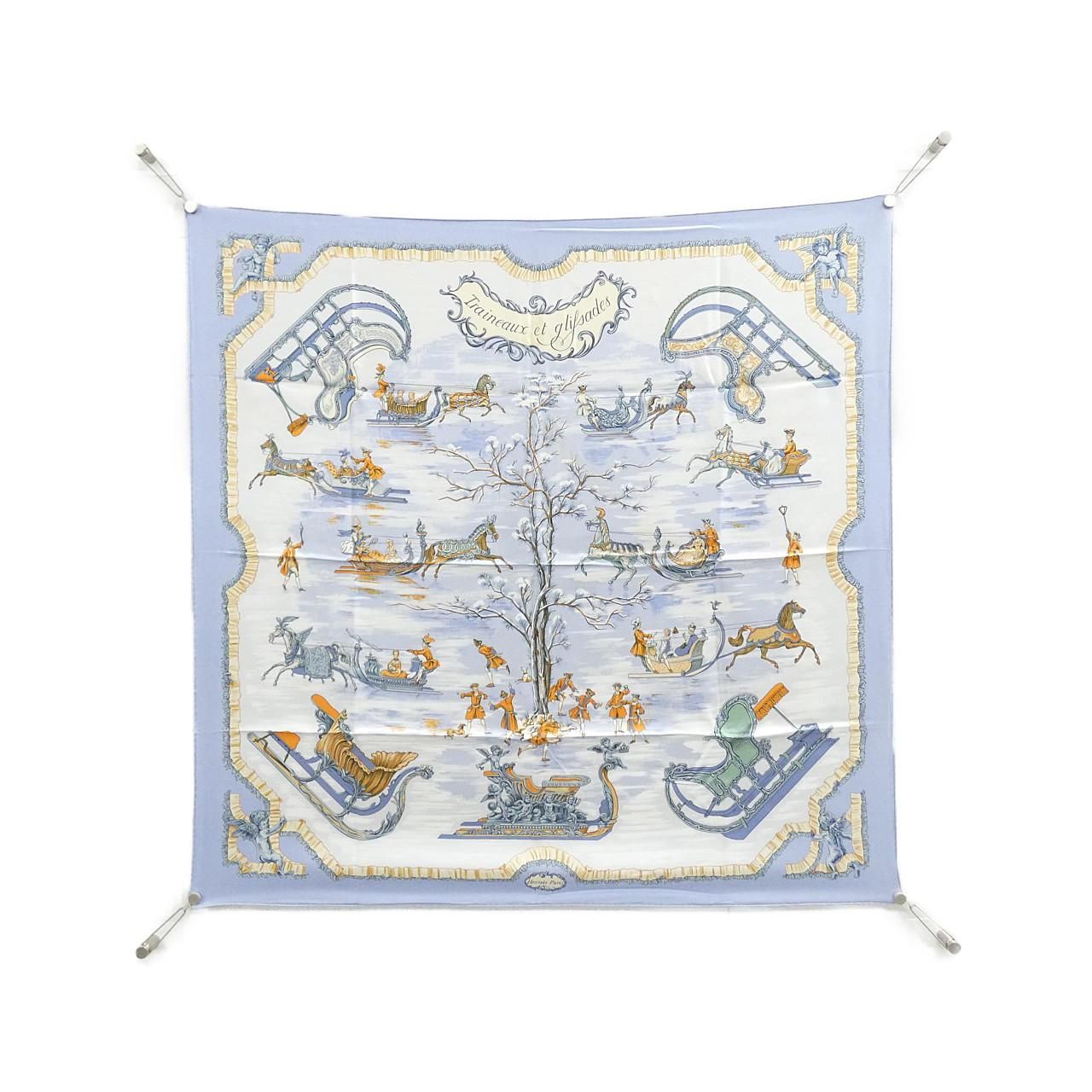 Hermes Traineaux Et Glissades Carre Scarf