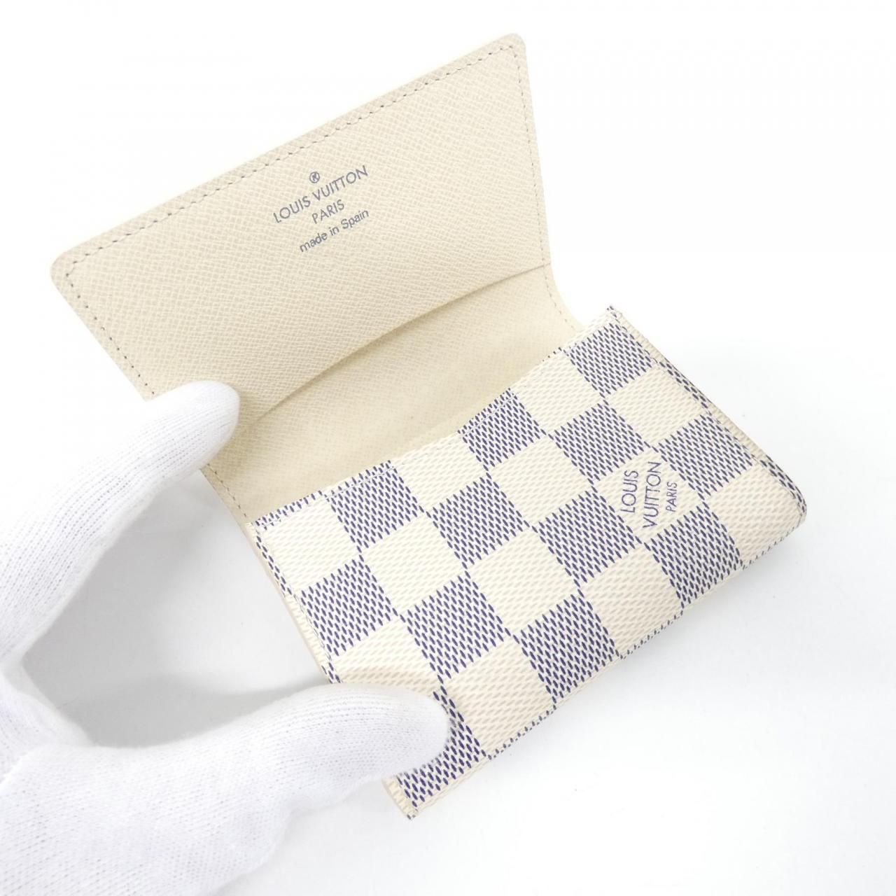 Louis Vuitton Damier Azur Envelope Business Card Holder Case — view 7