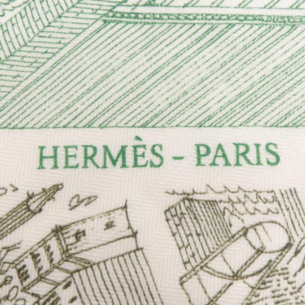 Hermes la Nouvelle Cite Cavaliere Carre Shawl Scarf — view 4