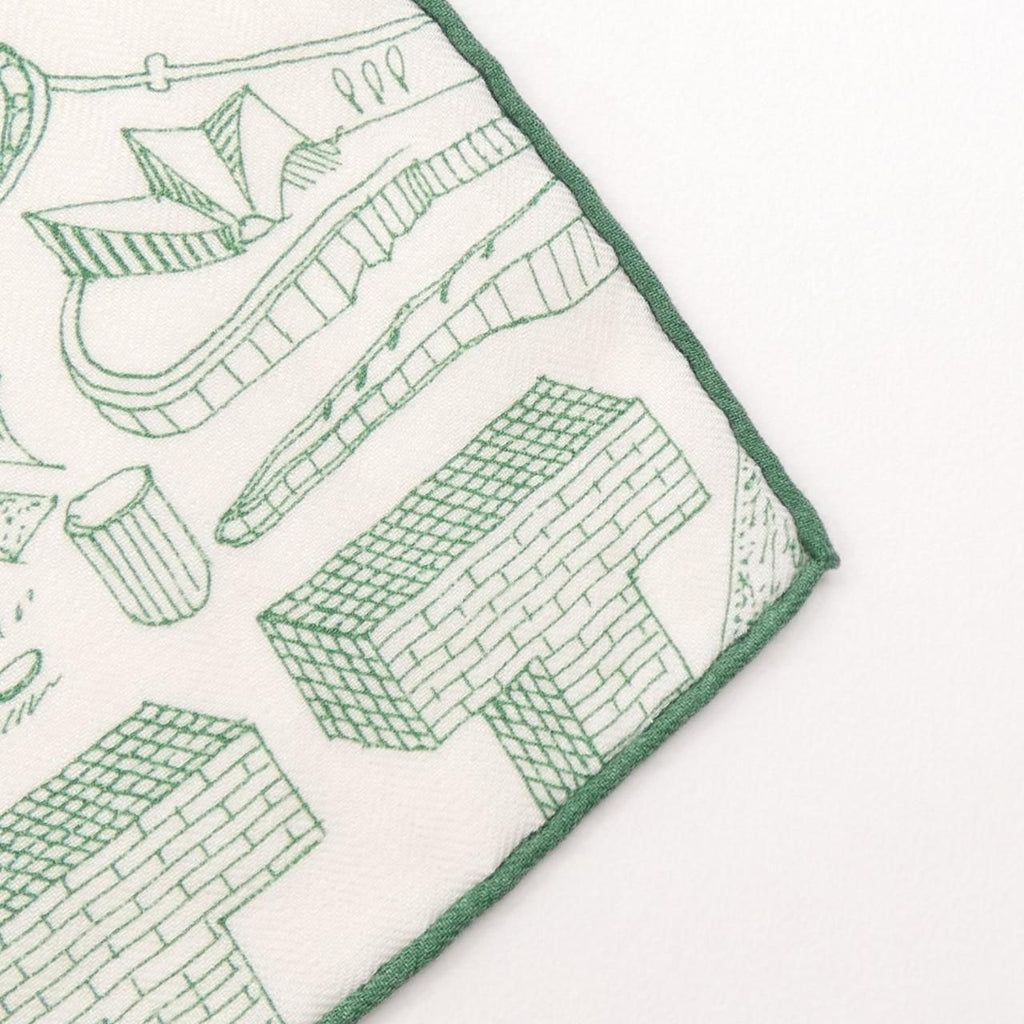 Hermes la Nouvelle Cite Cavaliere Carre Shawl Scarf — view 2