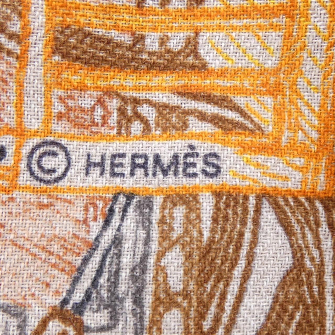 Hermes World of Carre Shawl Scarf — view 4