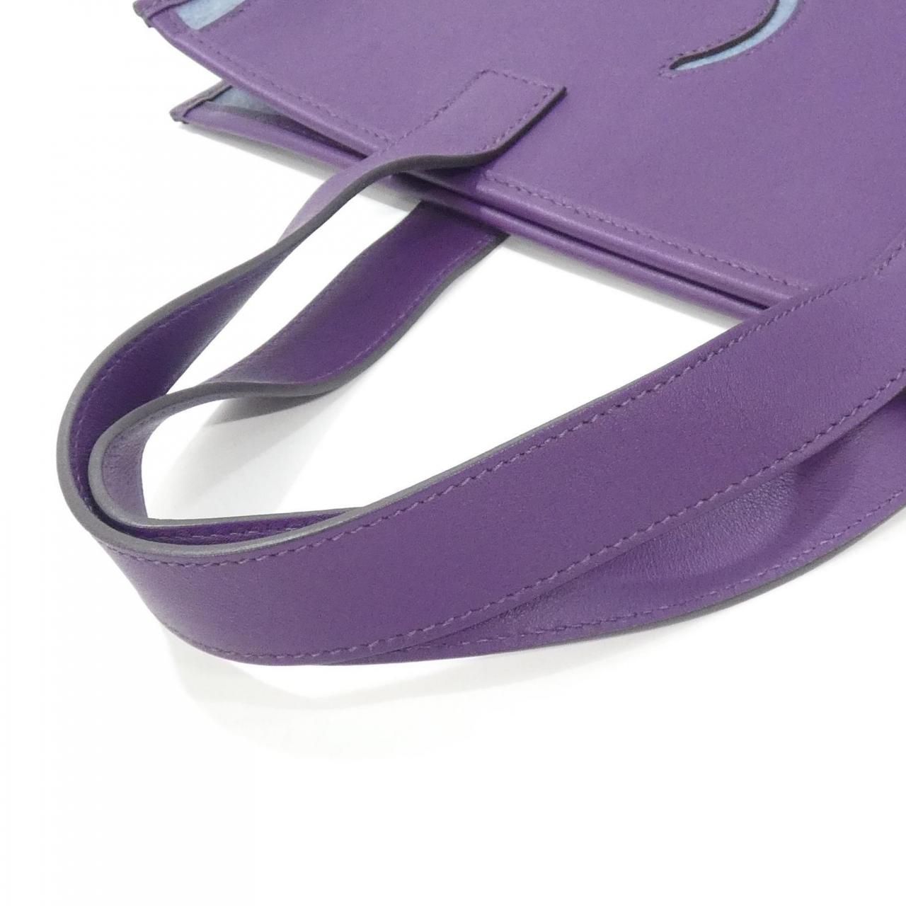 Hermes Bag Handbag Purple — view 6