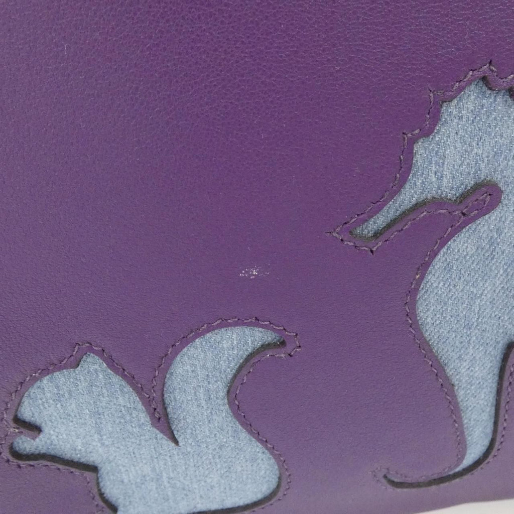 Hermes Bag Handbag Purple — view 4
