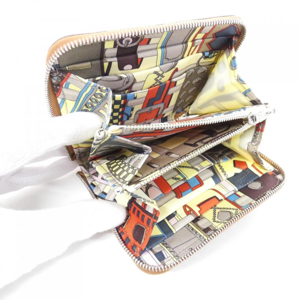 Hermes Colliers de Chiens Silk in Compact Wallet — view 6