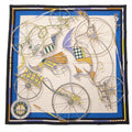 Hermes Voitures en Equilibre Carre Shawl Scarf