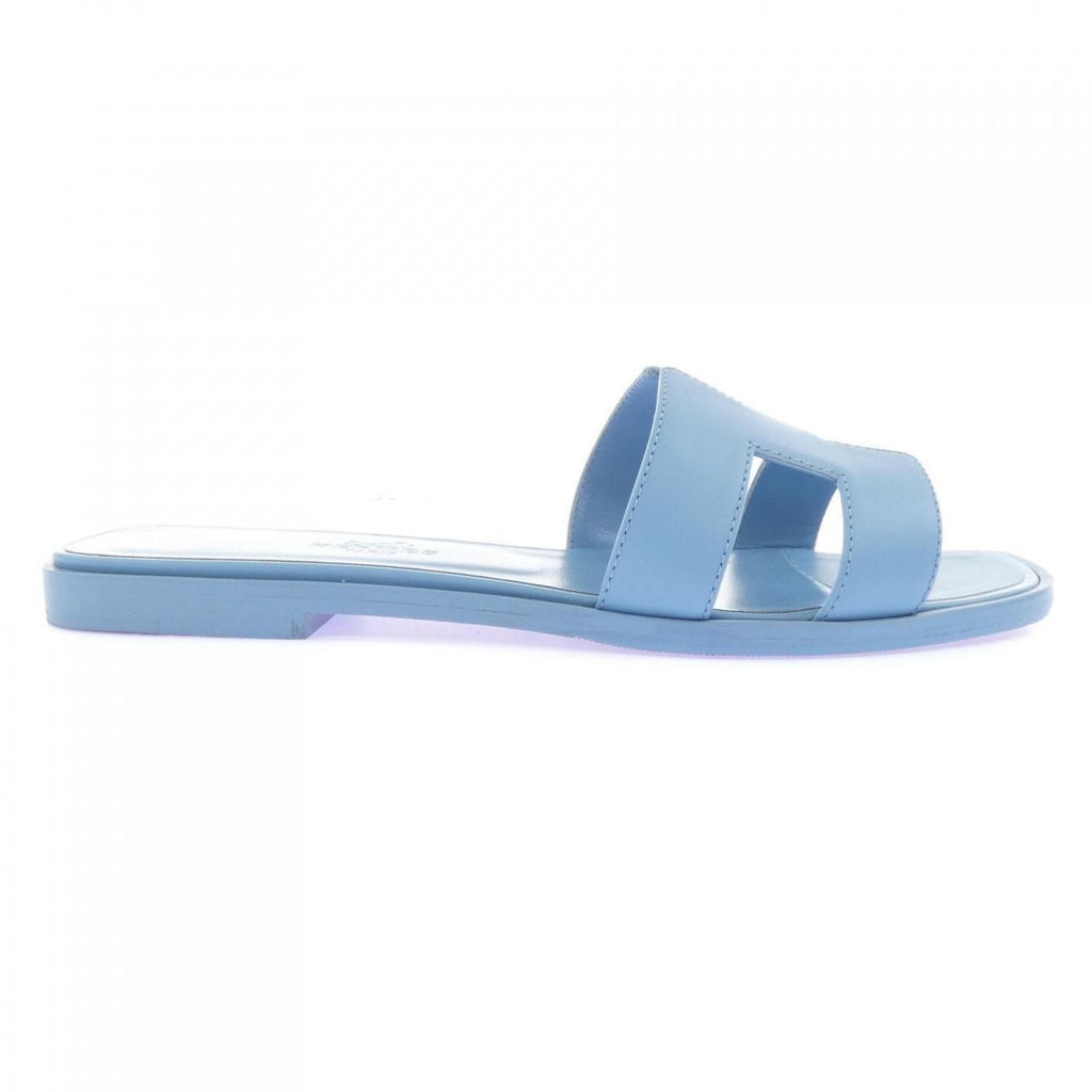 Hermes Oran Sandals Blue