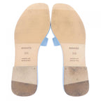Hermes Oran Sandals Blue — view 4