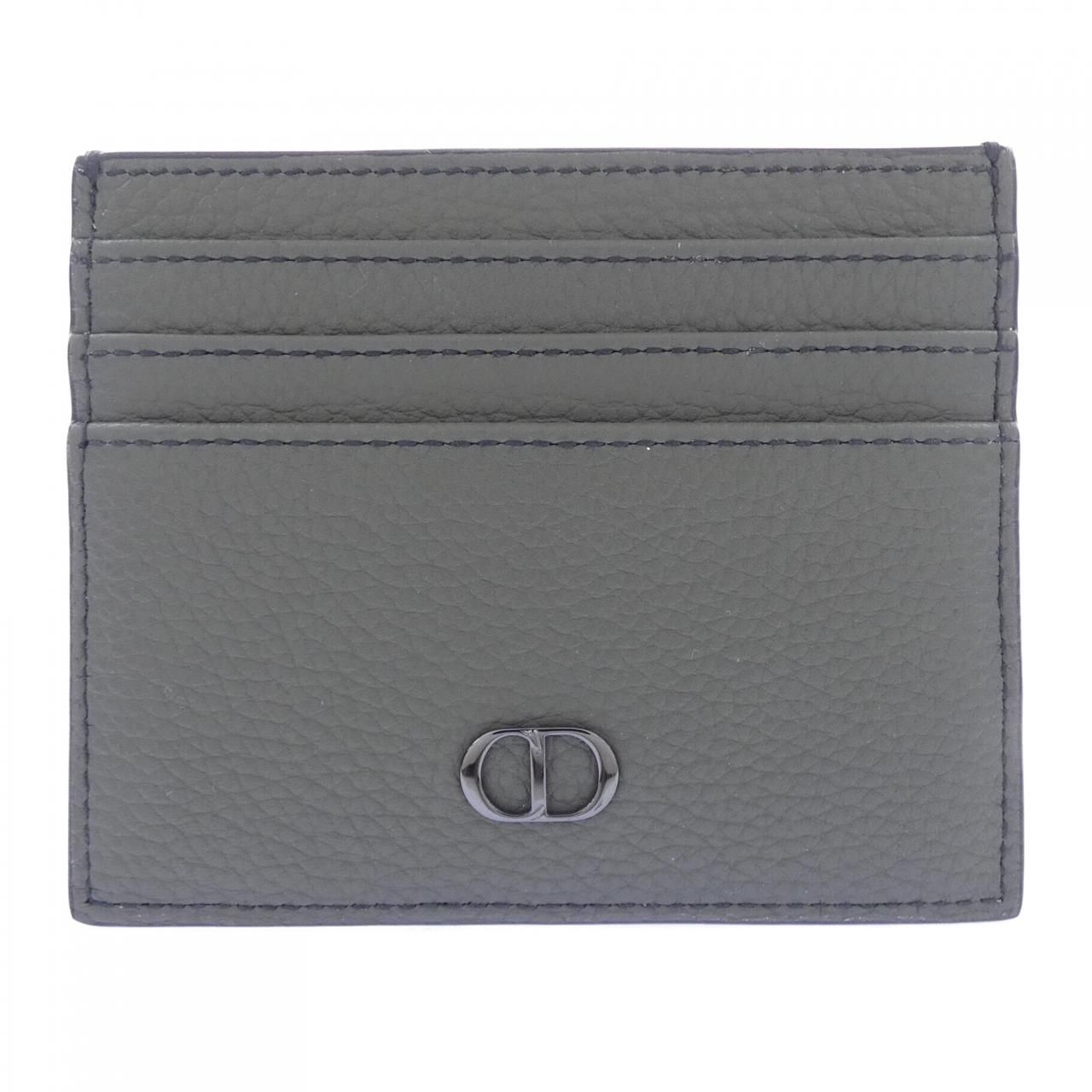 Dior Card Case Card Holders Khaki