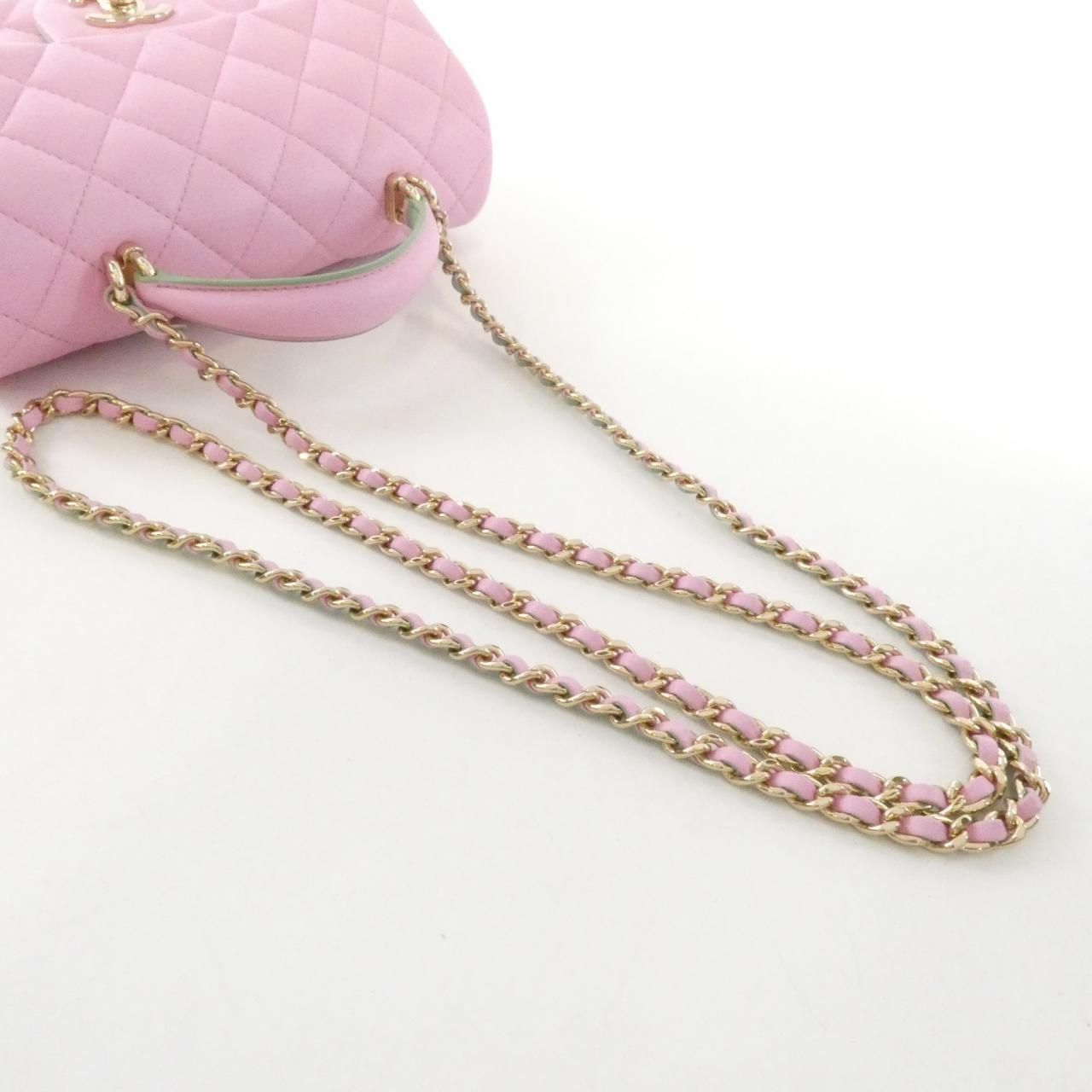 Chanel Bag Handbag Pink — view 6