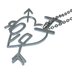 Dior I Love Heart Arrow Pendant Logo Silver Quality Presence — view 5