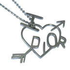 Dior I Love Heart Arrow Pendant Logo Silver Quality Presence — view 4