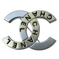 Chanel Vintage CC Logo Brooch Silver High Quality Presence