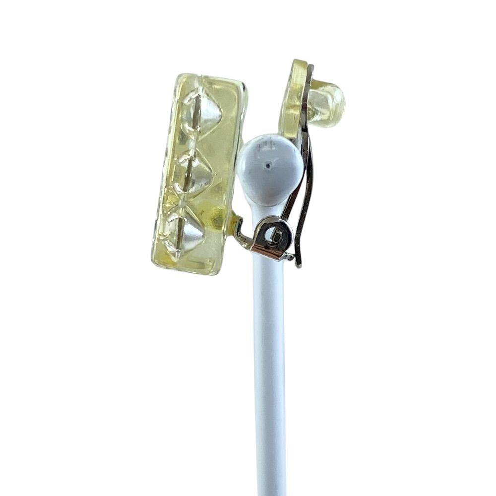 Chanel CC Logo Square Earring — view 2